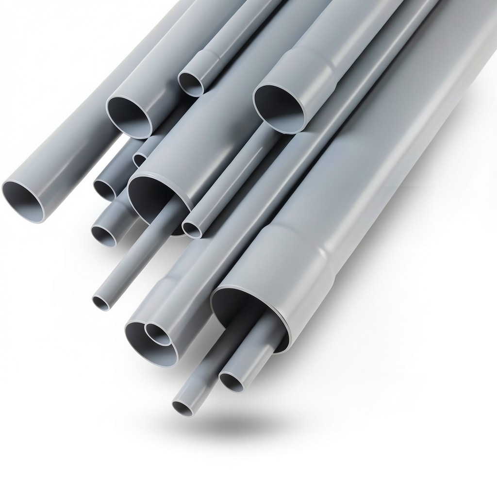 UPVC Pipes Nominal Pressure 6 Bar Outside Diameter 400 mm Thickness 11.7 mm Gray