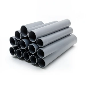 مواسير UPVC ضغط 6 بار قطر خارجي 450 مم سمك 13.2 مم لون رمادي