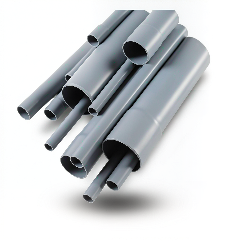 UPVC Pipes Waste Disposal Outside Diameter 50 mm Thickness 1.8 mm Gray