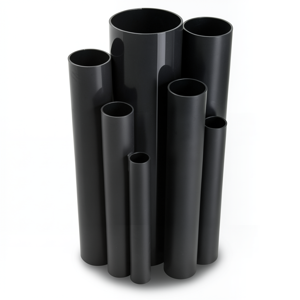 UPVC Pipes Nominal Pressure 10 Bar Outside Diameter 110 mm Thickness 5.3 mm Black