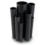 مواسير UPVC ضغط 16 بار قطر خارجي 110 مم سمك 8.2 مم لون اسود