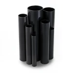 مواسير UPVC ضغط اسمي 4 بار قطر خارجي 125 مم سمك 2.5 مم لون اسود