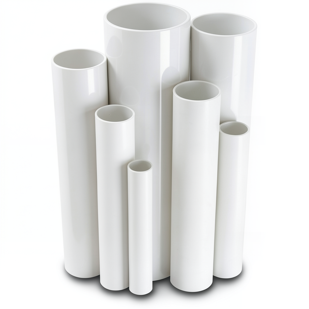 مواسير UPVC ضغط 6 بار قطر خارجي 125 مم سمك 3.7 مم لون أبيض