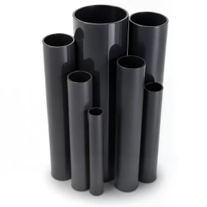 مواسير UPVC ضغط اسمي 4 بار قطر خارجي 125 مم سمك 2.5 مم لون اسود