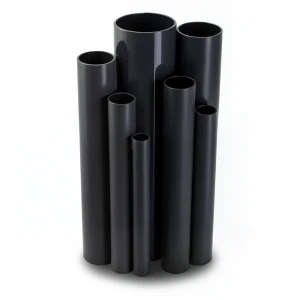 UPVC Pipes Nominal Pressure 6 Bar Outside Diameter 125 mm Thickness 3.7 mm Black