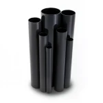 مواسير UPVC ضغط اسمي 6 بار قطر خارجي 125 مم سمك 3.7 مم لون أسود