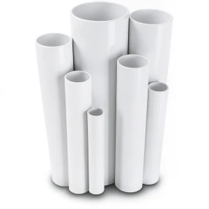 مواسير UPVC ضغط اسمي 10 بار قطر خارجي 125 مم سمك 6 مم أبيض