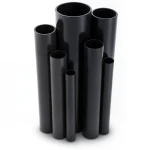 مواسير UPVC ضغط 10 بار قطر خارجي 125 مم سمك 6 مم لون اسود