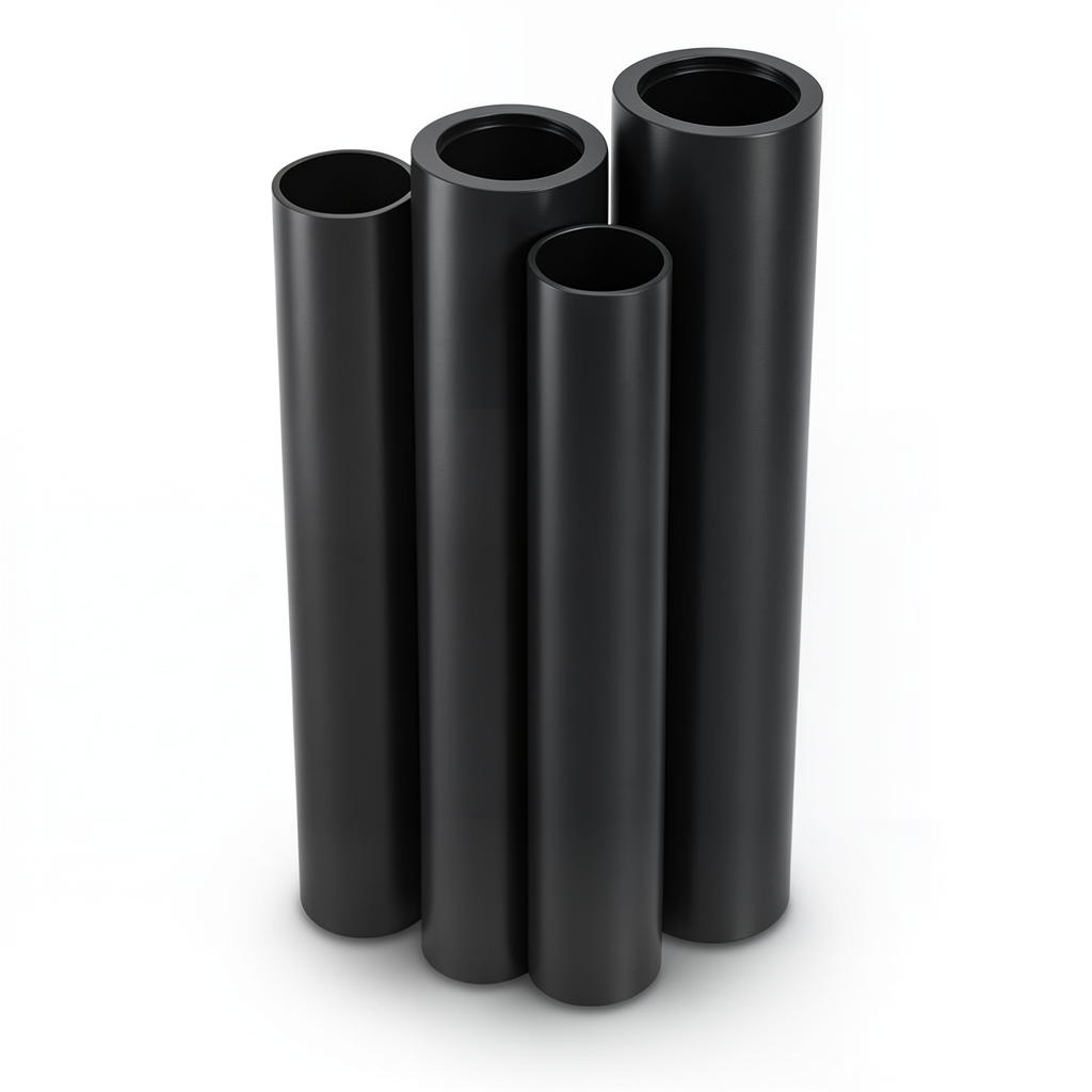 أنابيب HDPE الراجحي PE 80 ضغط 10 بار قطر 315 مم سمك 23.2 مم أسود