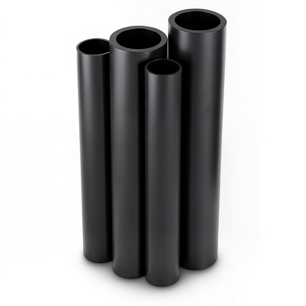 HDPE Pipes PE 80 Pressure 10 Bar Outside Diameter 355 mm Thickness 26.1 mm Black
