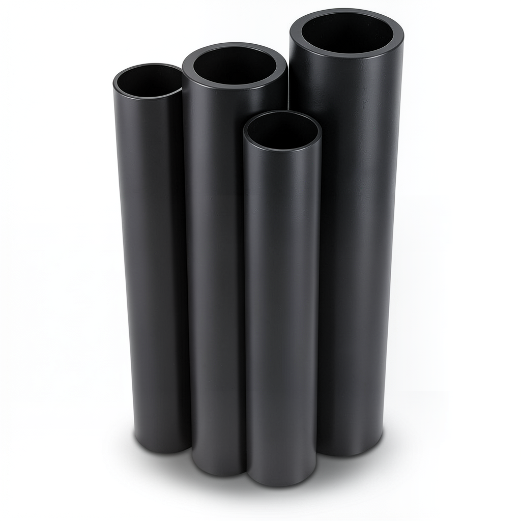 أنابيب HDPE الراجحي PE 80 ضغط 10 بار قطر 315 مم سمك 23.2 مم أسود