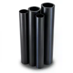 HDPE Pipes PE 80 Pressure 10 Bar Outside Diameter 560 mm Thickness 41.2 mm Black