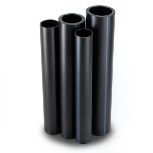 أنابيب HDPE PE 80 ضغط 10 بار قطر خارجي 560 مم سمك 41.2 مم لون أسود
