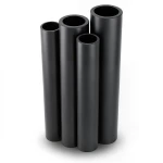 HDPE Pipes PE 80 Pressure 10 Bar Diameter 630 mm Thickness 46.3 mm Black