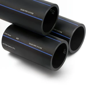 أنابيب HDPE SPS PE 100 ضغط 10 بار قطر خارجي 90 مم سمك 5.4 مم لون أسود | مصنع أنظمة الانابيب السعودي (SPS)