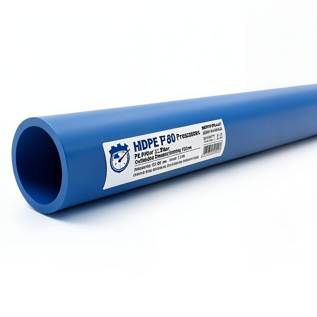 مواسير HDPE PE 80 ضغط 3.2 بار قطر خارجي 500 مم سمك 12.3 مم أزرق | نيبروبلاست