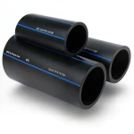 SPS HDPE Pipes PE 100 Pressure 16 Bar Outside Diameter 90 mm Thickness 8.2 mm Black | Saudi Pipes Systems (SPS)