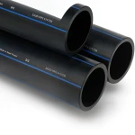 SPS HDPE Pipes PE 100 Pressure 6 Bar Outside Diameter 110 mm Thickness 4.2 mm Black | Saudi Pipes Systems (SPS)