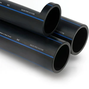 أنابيب HDPE السعودي PE 100 ضغط 6 بار قطر خارجي 110 مم سمك 4.2 مم لون اسود | مصنع أنظمة الانابيب السعودي (SPS)