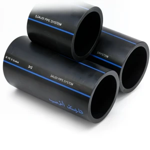 مواسير HDPE PE 100 ضغط 6 بار قطر خارجي 125 مم سمك 4.8 مم لون أسود | مصنع أنظمة الانابيب السعودي (SPS)