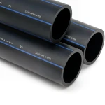 SPS HDPE Pipes PE 100 Pressure 10 Bar Outside Diameter 125 mm Thickness 7.4 mm Black | Saudi Pipes Systems (SPS)