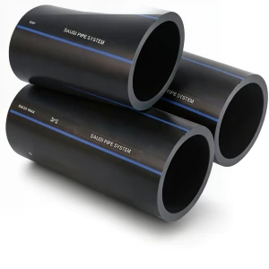 مواسير HDPE PE 100 ضغط 6 بار قطر خارجي 140 مم سمك 5.4 مم لون أسود | مصنع أنظمة الانابيب السعودي (SPS)