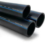 SPS HDPE Pipe PE 100 Pressure 10 Bar Outside Diameter 140 mm Thickness 8.3 mm Black | Saudi Pipes Systems (SPS)