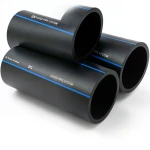 SPS HDPE Pipes PE 100 Pressure 16 Bar Outside Diameter 140 mm Thickness 12.7 mm Black | Saudi Pipes Systems (SPS)