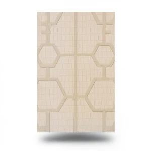 Geometric Wall Covering Length 10 m Beige Color, Model Z80030