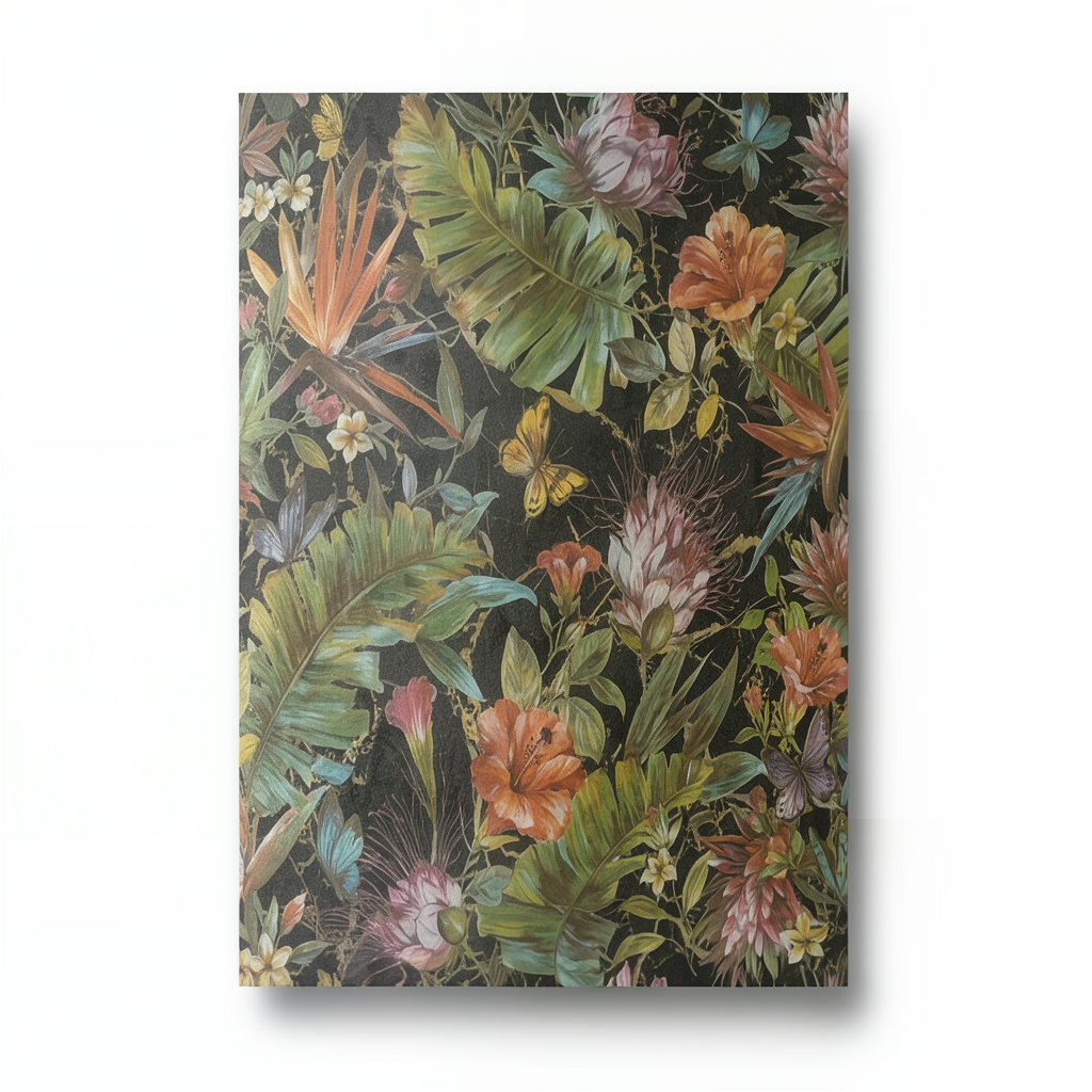 Floral Wall Covering Length 10m, Multicolor, Model Z80011
