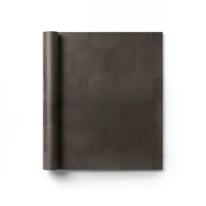 Italian Wallpaper Dark Brown Geometric Design, Roll Length 10 m