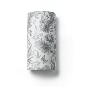 Italian Wallpaper Floral Design Roll Length 10 m Gray Color
