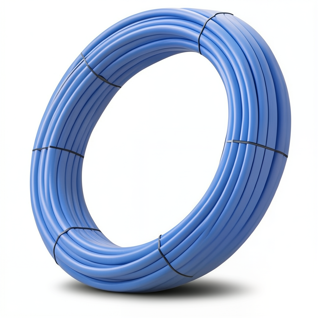 أنابيب HDPE PE 80 ضغط 3.2 بار قطر خارجي 110 مم سمك 2.7 مم لون ازرق | نيبروبلاست