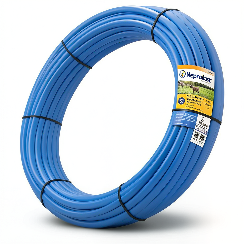 أنابيب HDPE نيبروبلاست PE 100 ضغط 4 بار قطر خارجي 63 مم سمك 1.8 مم لون ازرق | نيبروبلاست