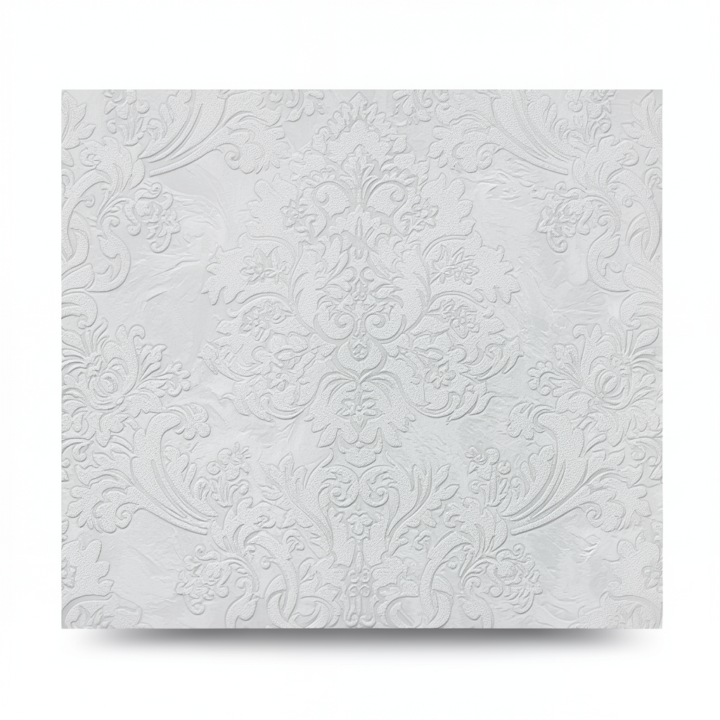 Italian Wallpaper 10m x 0.53m Pale Grey, Model 21113