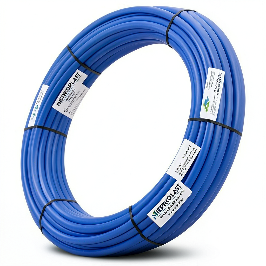 أنابيب HDPE PE 100 ضغط 4 بار قطر 75 مم سمك 1.9 مم لون أزرق | نيبروبلاست