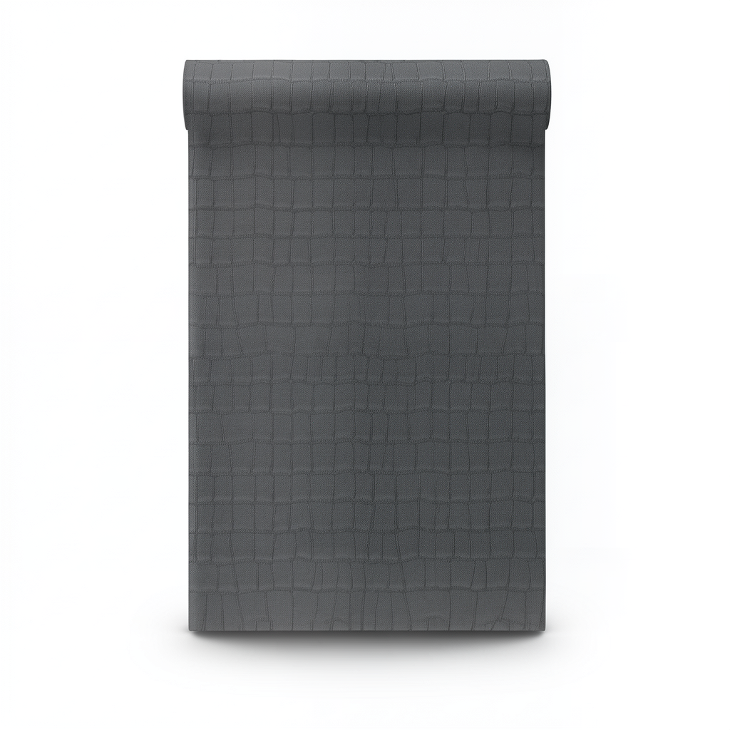 Italian Wall Covering Patterned Design Dark Grey, Roll Length 10m