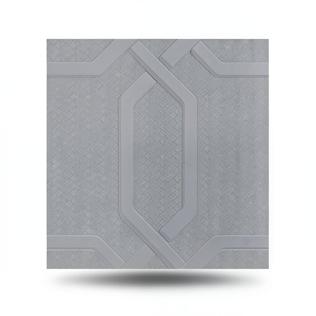 Italian Wall Covering Gray Color 10m x 0.53m Model 21101