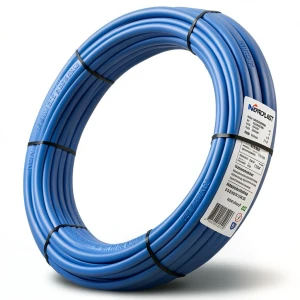 أنابيب HDPE PE 80 ضغط 3.2 بار قطر خارجي 110 مم سمك 2.7 مم لون ازرق | نيبروبلاست