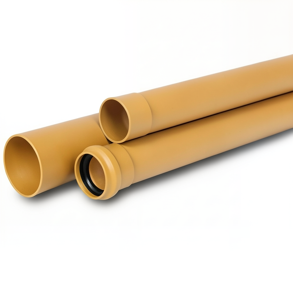 UPVC Pipes Weight 11.07 kg/m Outside Diameter 315 mm Thickness 7.7 mm Golden Brown