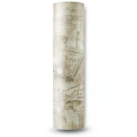 Italian Wallpaper Patterned Design Beige Color, Size 10mx0.70m, Model 14148