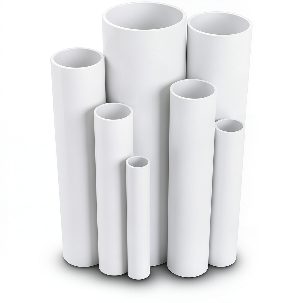 UPVC Pipes Nominal Pressure 2.5 Bar Outside Diameter 140 mm Thickness 1.8 mm White