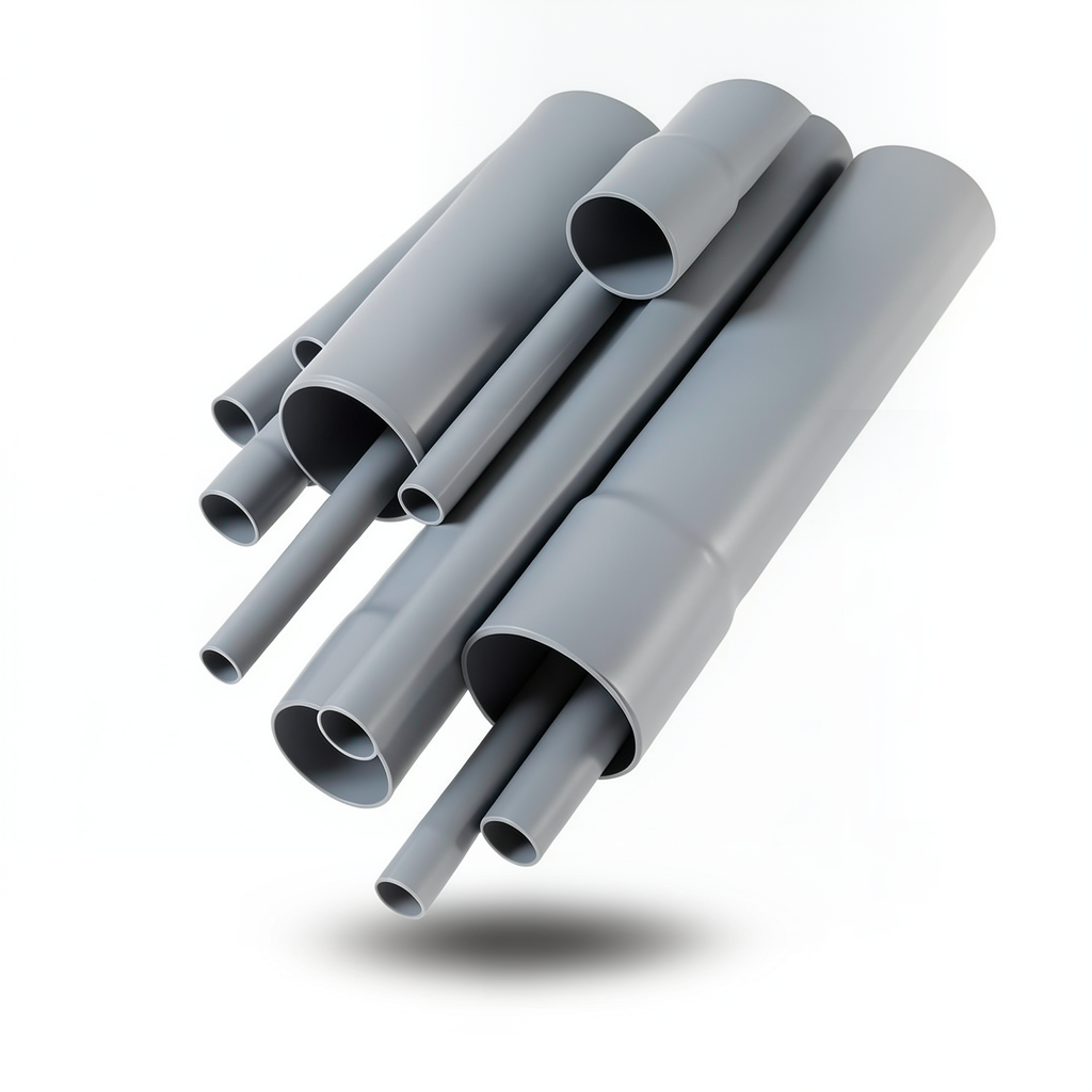 UPVC Pipes 2 Inch Size 2 mm Thickness Gray Color