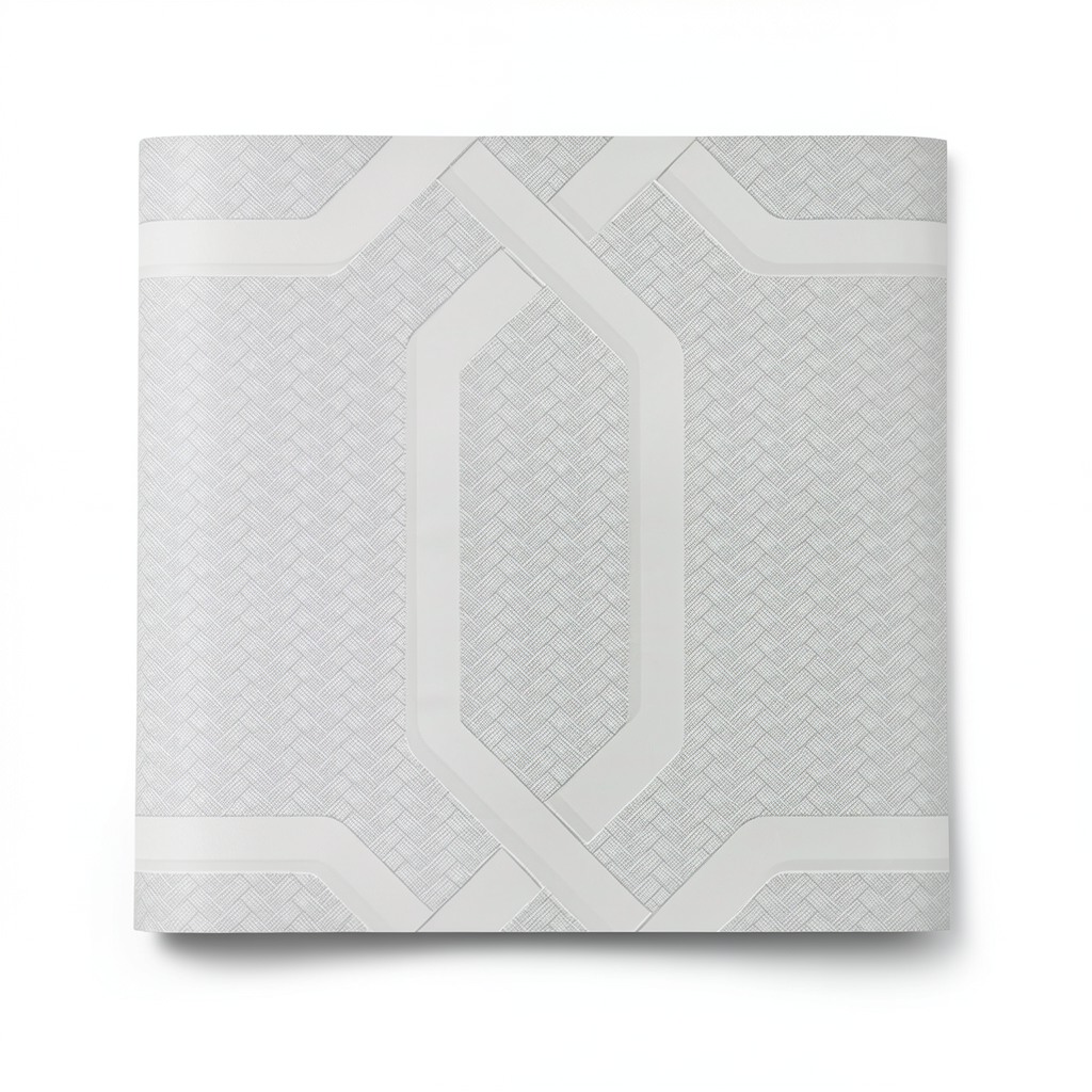 Italian Wallpaper 10m x 0.53m Pale Grey, Model 21103