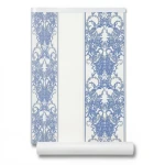 Italian Wallpaper Off White With Blue Striped Design, Size 10mx0.70m, Model 15076