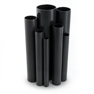 مواسير UPVC ضغط 2.5 بار قطر خارجي 140 مم سمك 1.8 مم لون اسود
