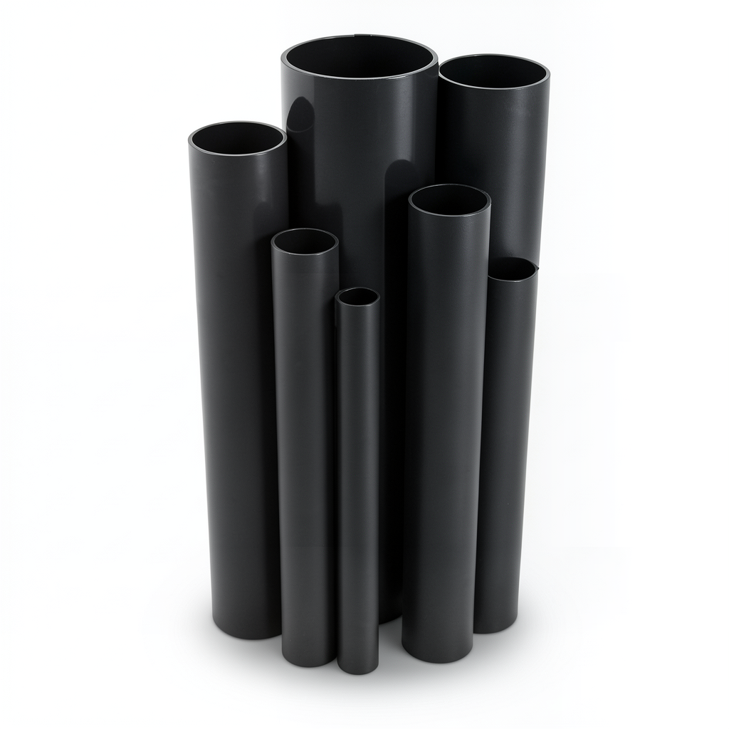 UPVC Pipes Nominal Pressure 2.5 Bar Outside Diameter 140 mm Thickness 1.8 mm Black