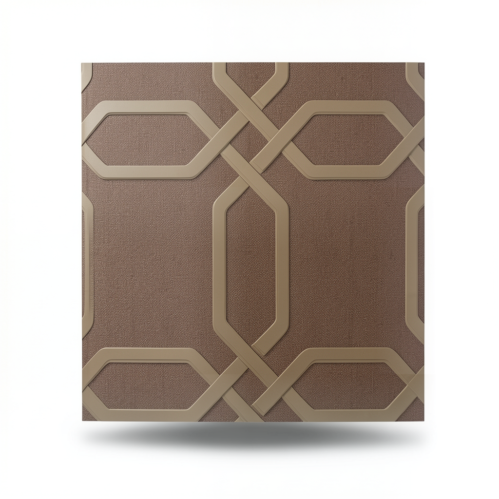 Italian Wallpaper 10m x 0.53m Brown, Model 21106