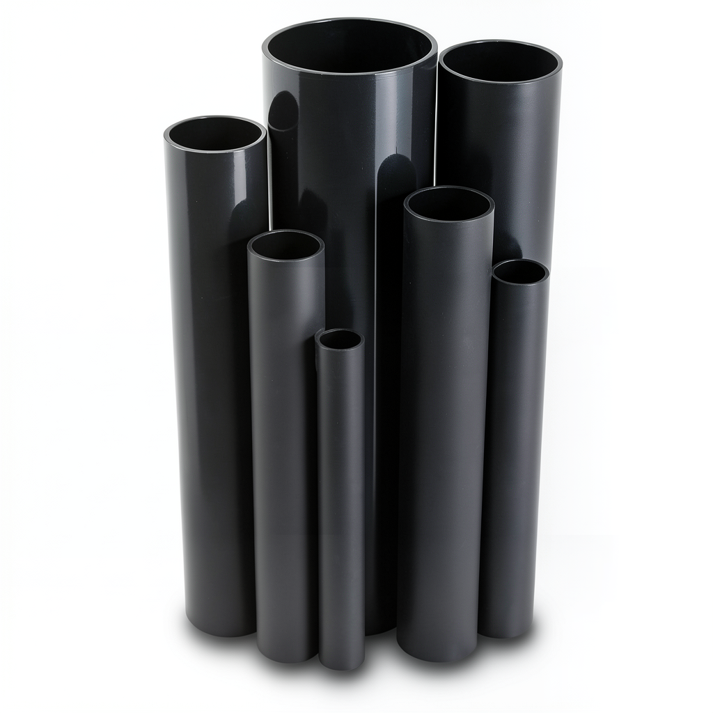 UPVC Pipes Nominal Pressure 2.5 Bar Outside Diameter 140 mm Thickness 1.8 mm Black