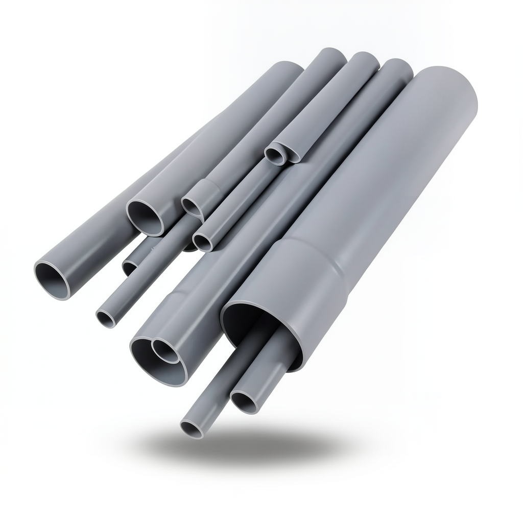 UPVC Pipes Outside Diameter 160 mm Thickness 3.2 mm Gray Color